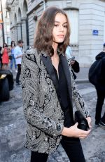 KAIA GERBER Arrives at Vogue Dinner Party in Paris 07/03/2018