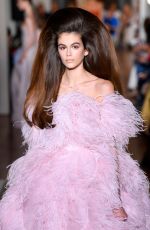 KAIA GERBER at Valentino Runway Show at Paris Fashion Week 07/04/2018