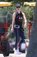 KALEY CUOCOC Riding a Trike Bike at a Park in Los Angeles 07/16/2018