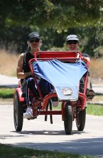 KALEY CUOCOC Riding a Trike Bike at a Park in Los Angeles 07/16/2018