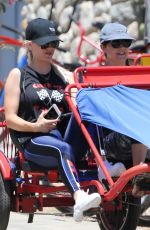 KALEY CUOCOC Riding a Trike Bike at a Park in Los Angeles 07/16/2018