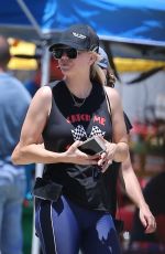 KALEY CUOCOC Riding a Trike Bike at a Park in Los Angeles 07/16/2018