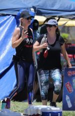 KALEY CUOCOC Riding a Trike Bike at a Park in Los Angeles 07/16/2018
