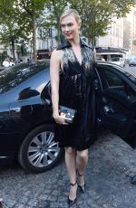 KARLIE KLOSS Arrives at Vogue Dinner Party in Paris 07/03/2018