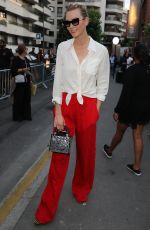 KARLIE KLOSS Leaves Peter Dundas Show at Paris Fashion Week 07/02/2018