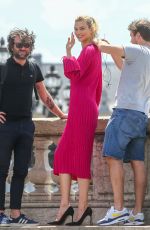 KARLIE KLOSS on the Set of a Photoshoot in Paris 07/03/2018