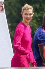 KARLIE KLOSS on the Set of a Photoshoot in Paris 07/03/2018