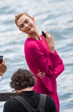 KARLIE KLOSS on the Set of a Photoshoot in Paris 07/03/2018