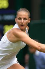 KAROLINA PLISKOVA at Wimbledon Tennis Championships in London 07/03/2018