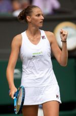 KAROLINA PLISKOVA at Wimbledon Tennis Championships in London 07/03/2018
