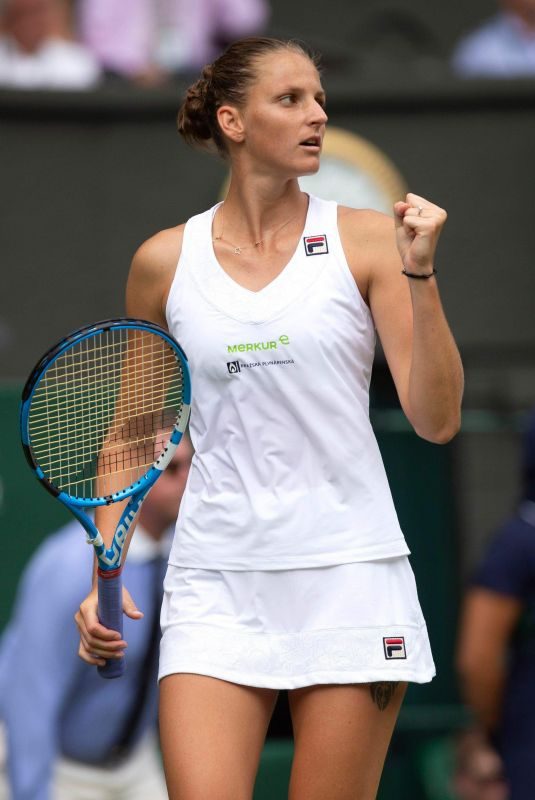 KAROLINA PLISKOVA at Wimbledon Tennis Championships in London 07/03/2018