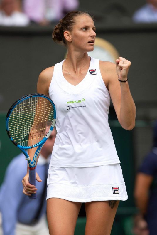 KAROLINA PLISKOVA at Wimbledon Tennis Championships in London 07/03/2018