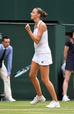 KAROLINA PLISKOVA at Wimbledon Tennis Championships in London 07/03/2018