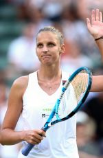 KAROLINA PLISKOVA at Wimbledon Tennis Championships in London 07/06/2018
