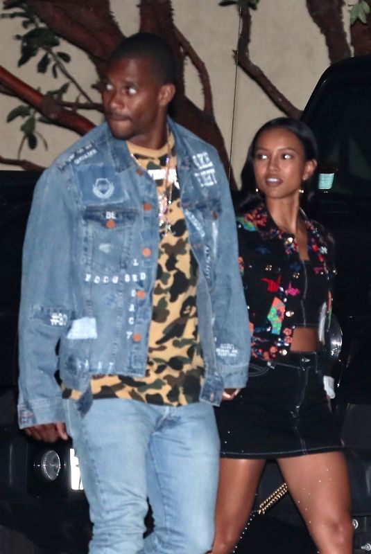 KARRUECHE TRAN and Victor Cruz at Nobu in Malibu 07/16/2018