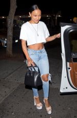 KARRUECHE TRAN in Ripped Jeans Leaves Delilah in West Hollywood 07/01/2018
