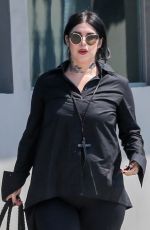 KAT VON D All in Black Out in Los Angeles 07/28/2018