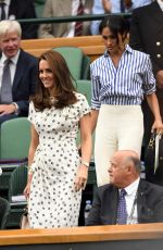 KATE MIDDLETON and MEGHAN MARKLE at Wimbledon Tennis Championships in London 07/14/2018