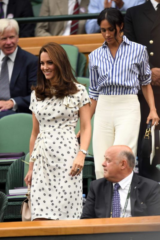 KATE MIDDLETON and MEGHAN MARKLE at Wimbledon Tennis Championships in London 07/14/2018