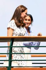 KATE MIDDLETON and MEGHAN MARKLE at Wimbledon Tennis Championships in London 07/14/2018