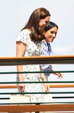 KATE MIDDLETON and MEGHAN MARKLE at Wimbledon Tennis Championships in London 07/14/2018
