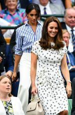 KATE MIDDLETON and MEGHAN MARKLE at Wimbledon Tennis Championships in London 07/14/2018