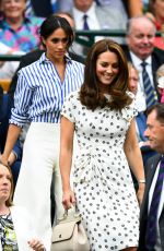 KATE MIDDLETON and MEGHAN MARKLE at Wimbledon Tennis Championships in London 07/14/2018