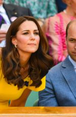 KATE MIDDLETON and Prince William at Wimbledon Tennis Championships in London 07/15/2018