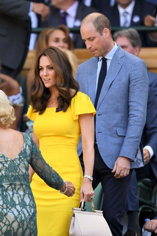 KATE MIDDLETON and Prince William at Wimbledon Tennis Championships in London 07/15/2018