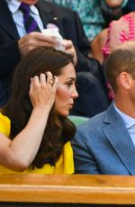 KATE MIDDLETON and Prince William at Wimbledon Tennis Championships in London 07/15/2018
