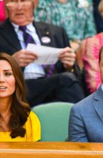 KATE MIDDLETON and Prince William at Wimbledon Tennis Championships in London 07/15/2018