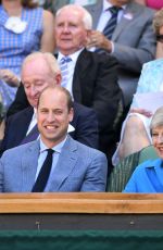 KATE MIDDLETON and Prince William at Wimbledon Tennis Championships in London 07/15/2018