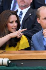 KATE MIDDLETON and Prince William at Wimbledon Tennis Championships in London 07/15/2018