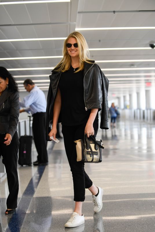 KATE UPTON at Los Angeles International Airport 07/10/2018