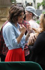 KATHARINE MCPHEE Rehearsing for Broadway in the Park at Bryant Park in New York 07/12/2018