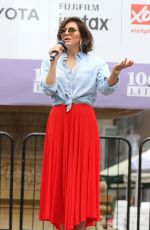 KATHARINE MCPHEE Rehearsing for Broadway in the Park at Bryant Park in New York 07/12/2018