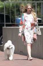 KATHRYN NEWTON Out With Her Dog in Beverly Hills 07/17/2018