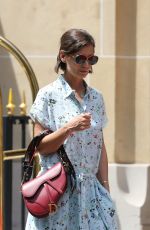 KATIE HOLMES Arrives at Her Hotel in Paris 07/01/2018