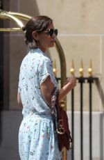 KATIE HOLMES Arrives at Her Hotel in Paris 07/01/2018