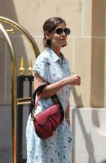 KATIE HOLMES Arrives at Her Hotel in Paris 07/01/2018