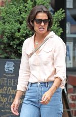 KATIE HOLMES in Jeans Out and About in New York 07/26/2018