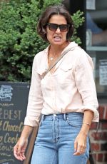 KATIE HOLMES in Jeans Out and About in New York 07/26/2018