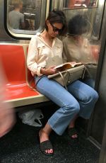KATIE HOLMES on Subway in New York 07/26/2018