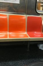 KATIE HOLMES on Subway in New York 07/26/2018