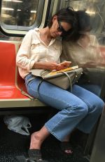 KATIE HOLMES on Subway in New York 07/26/2018