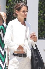 KATIE HOLMES on the Beach in Santa Monica 07/23/2018