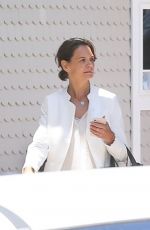 KATIE HOLMES on the Beach in Santa Monica 07/23/2018