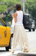 KATIE HOLMES Out and About in New York 07/17/2018