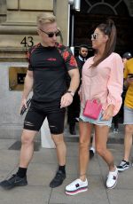KATIE PRICE and Kris Boyson Shopping at Harvey Nichols and Selfridges in Manchester 07/28/2018