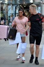 KATIE PRICE and Kris Boyson Shopping at Harvey Nichols and Selfridges in Manchester 07/28/2018